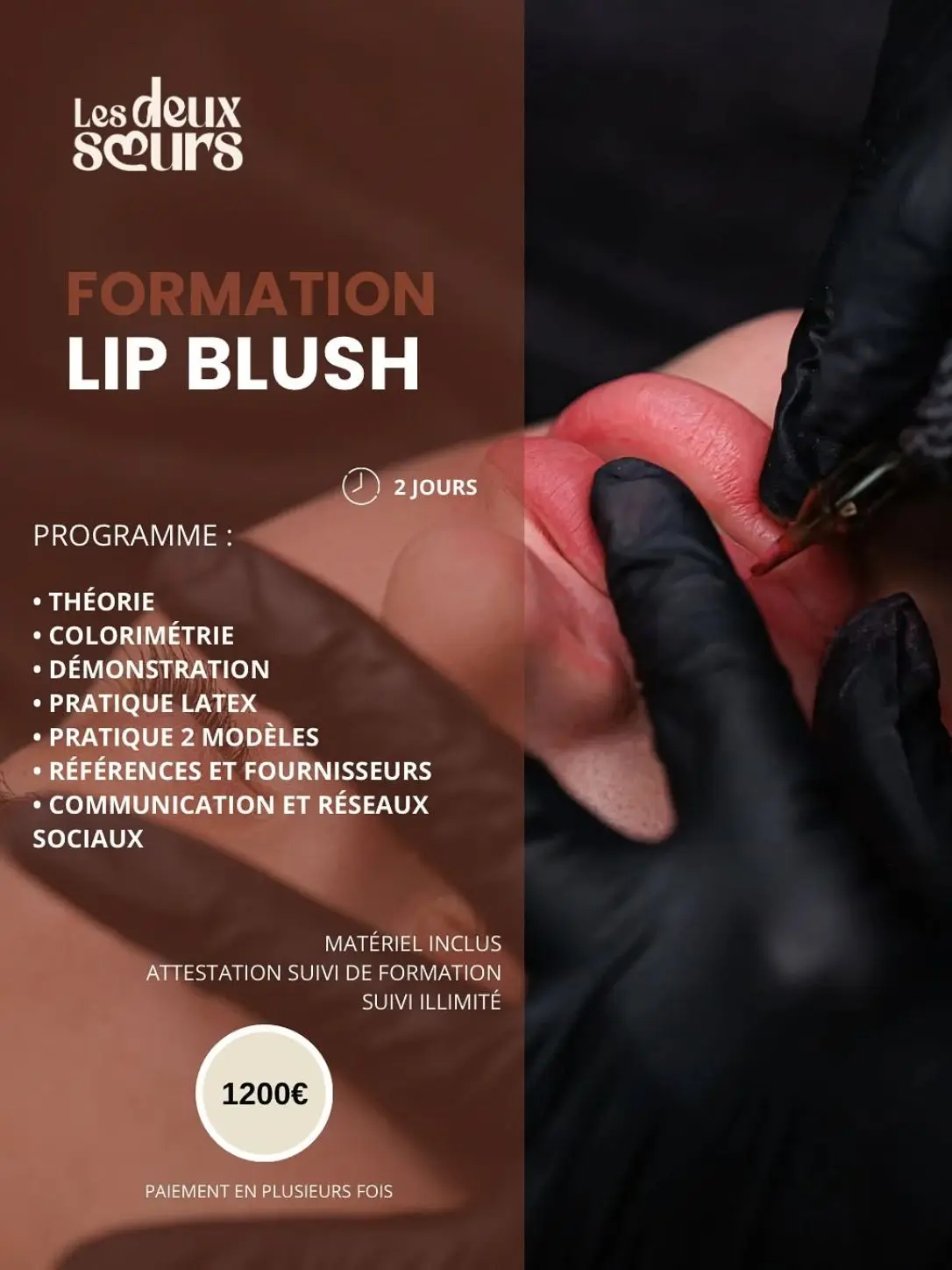 Formation lip blush lèvres - Les Deux Sœurs Metz