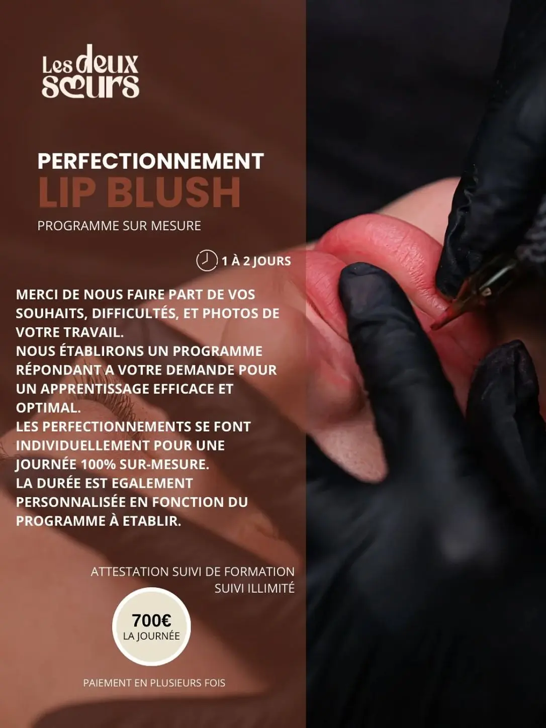 Formation perfectionnement lip blush