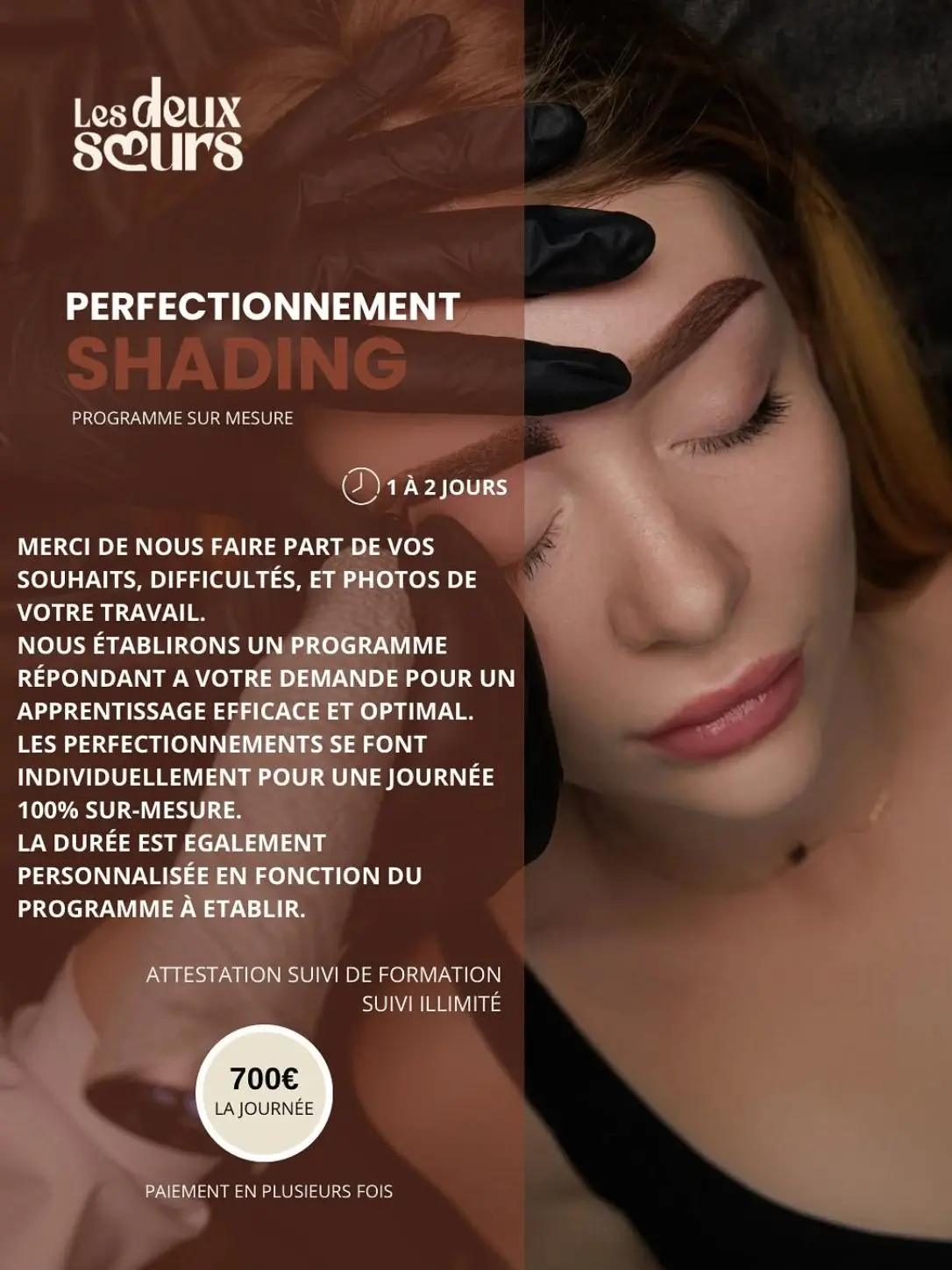Formation perfectionnement shading sourcils