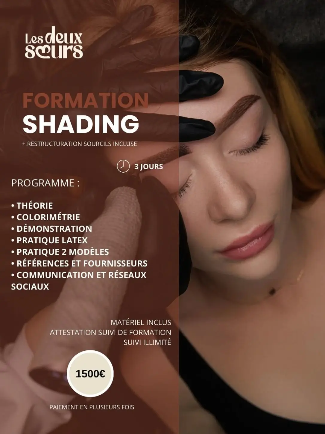 Formation shading des sourcils - Les Deux Sœurs Metz